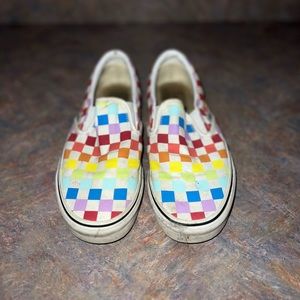 Checkered Rainbow Vans